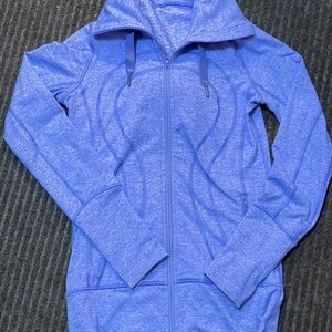 lululemon athletica Light Blue Full-Zip Hoodie Jacket
